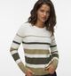 Vero Moda Plaza Witte/Groene Trui voor dames (361239)