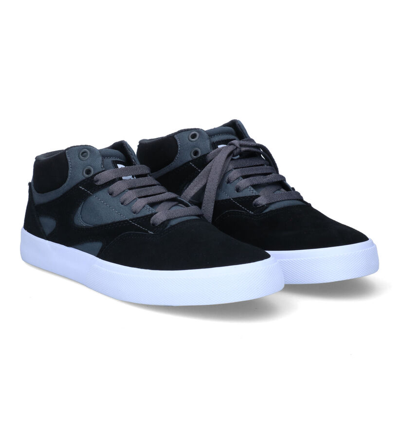 DC Shoes Kalis Vulc Mid Baskets en Noir pour hommes (303232) - pour semelles orthopédiques