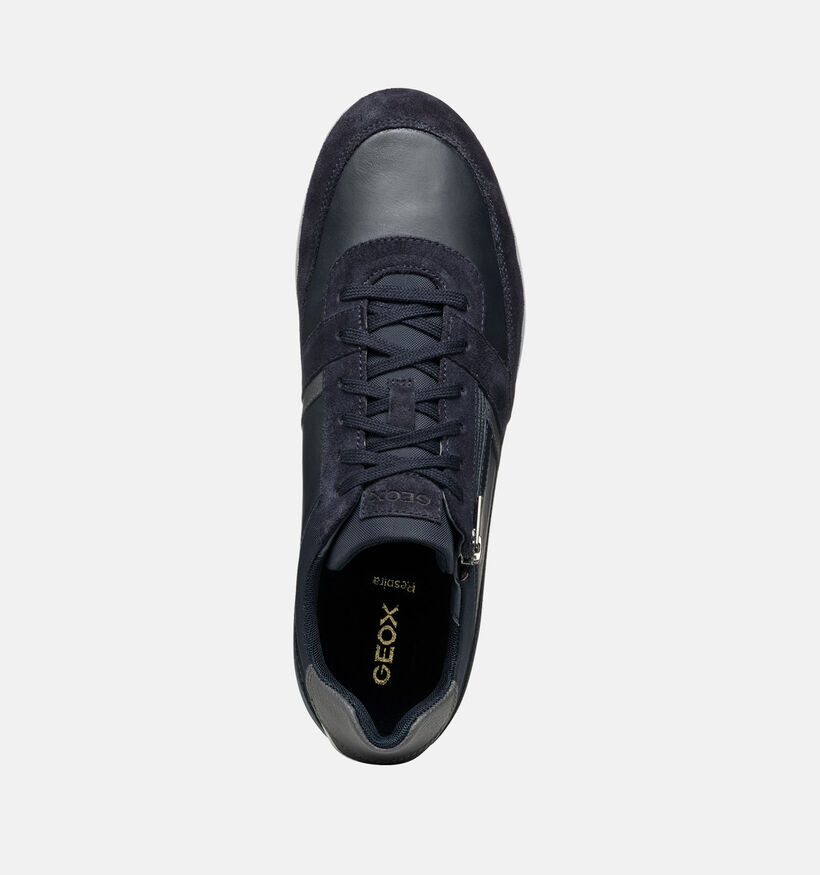 Geox Renan Blauwe Veterschoenen voor heren (351618) - geschikt voor steunzolen