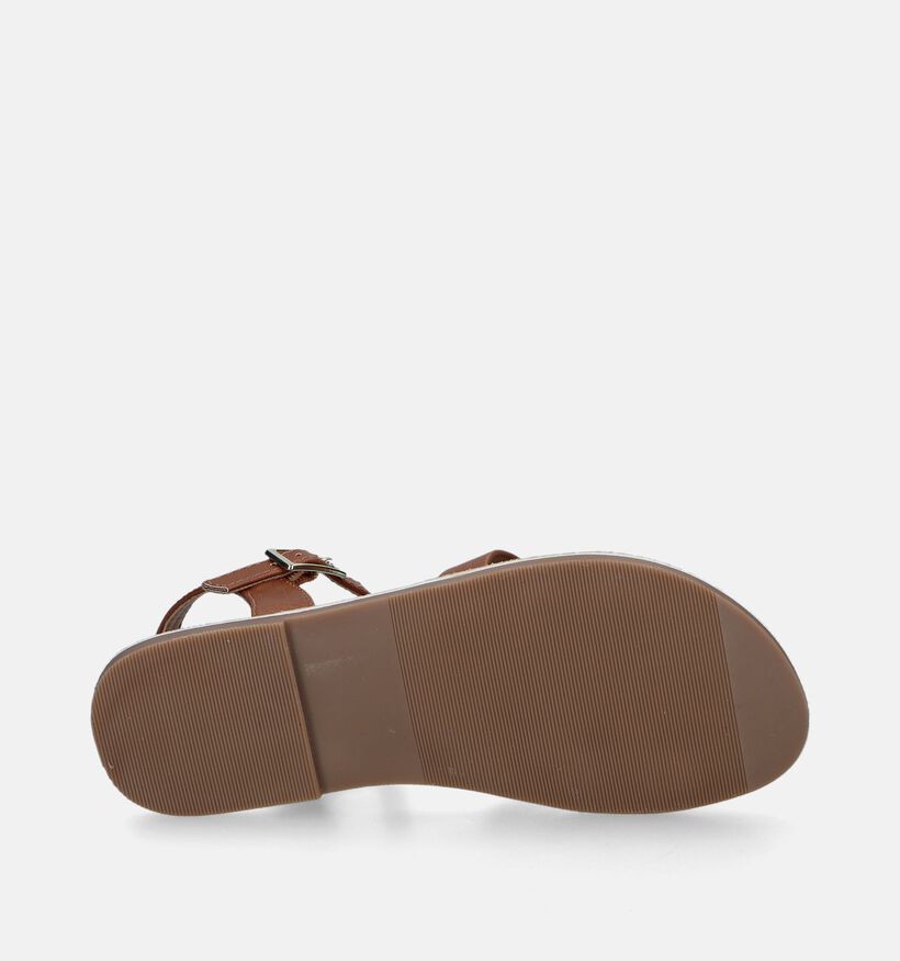 Milo & Mila Sandales en Cognac pour filles (340768)