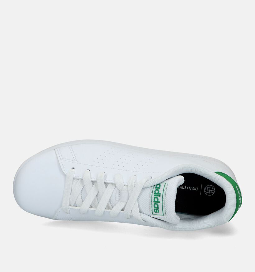 adidas Advantage K Witte Sneakers voor jongens, meisjes (326882)