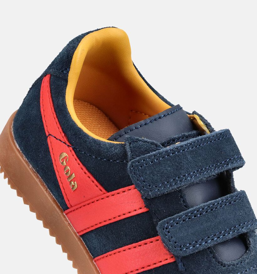 Gola Harrier Blauwe Schoenen voor jongens, meisjes (368600) - geschikt voor steunzolen