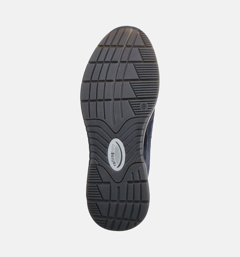 Gabor Chaussures plates en Bleu fonc&eacute; pour hommes (380910) - pour semelles orthop&eacute;diques