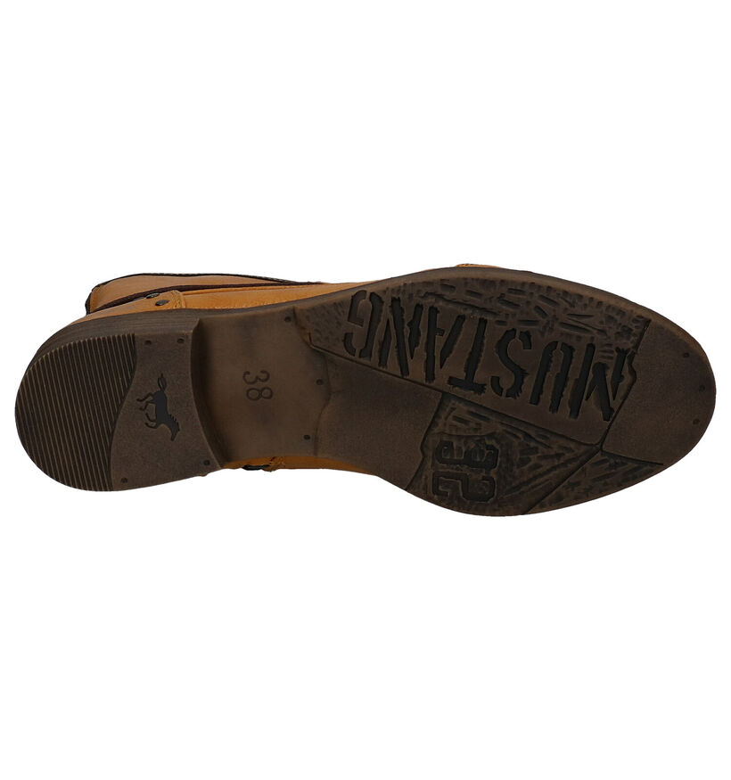 Mustang Cognac Boots in kunstleer (294328)