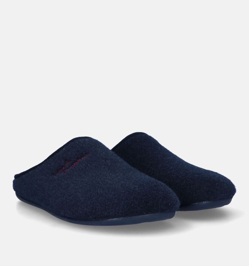 Hush Puppies Dibia Pantoufles en Bleu pour hommes (330015) - pour semelles orthopédiques