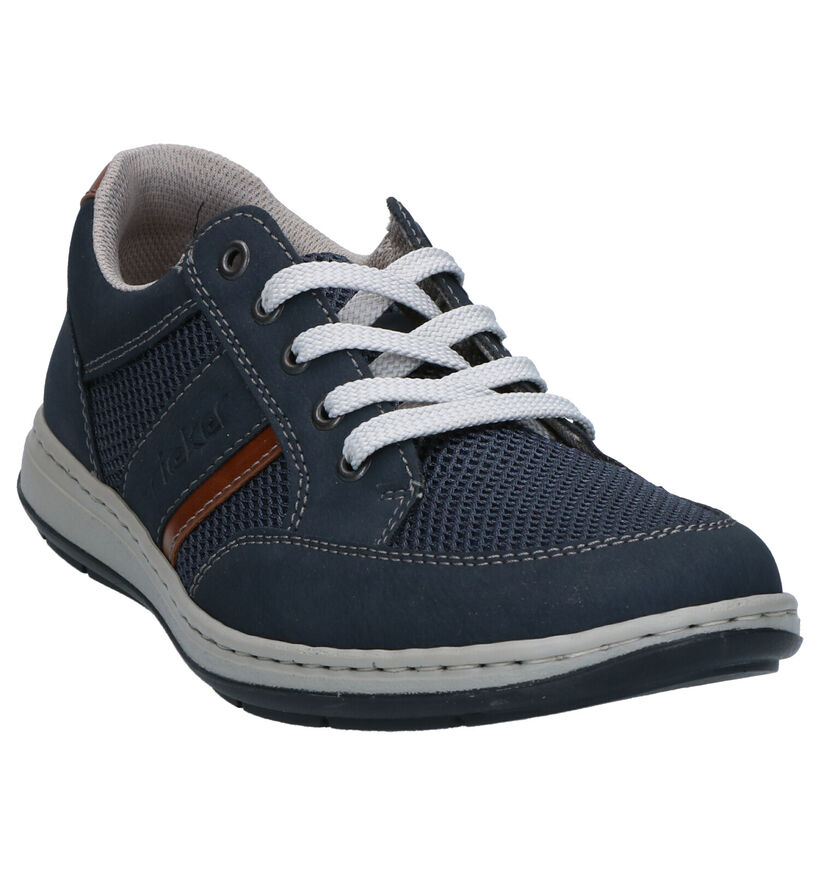 Rieker Chaussures à lacets en Bleu en textile (287025)