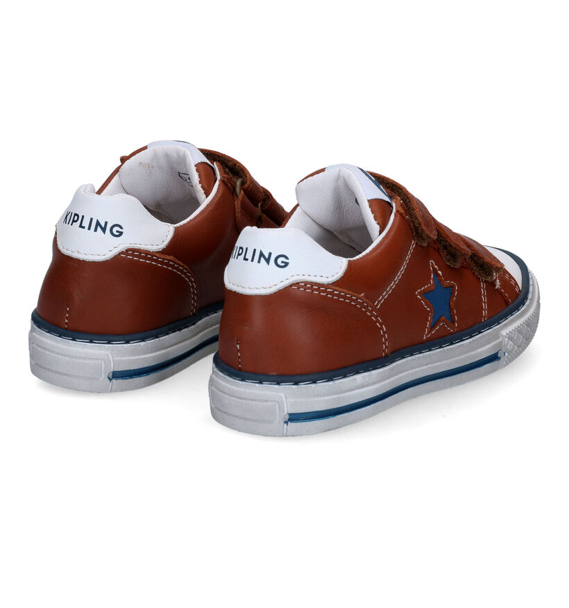 Kipling Devon Cognac Velcroschoenen in leer (308272)