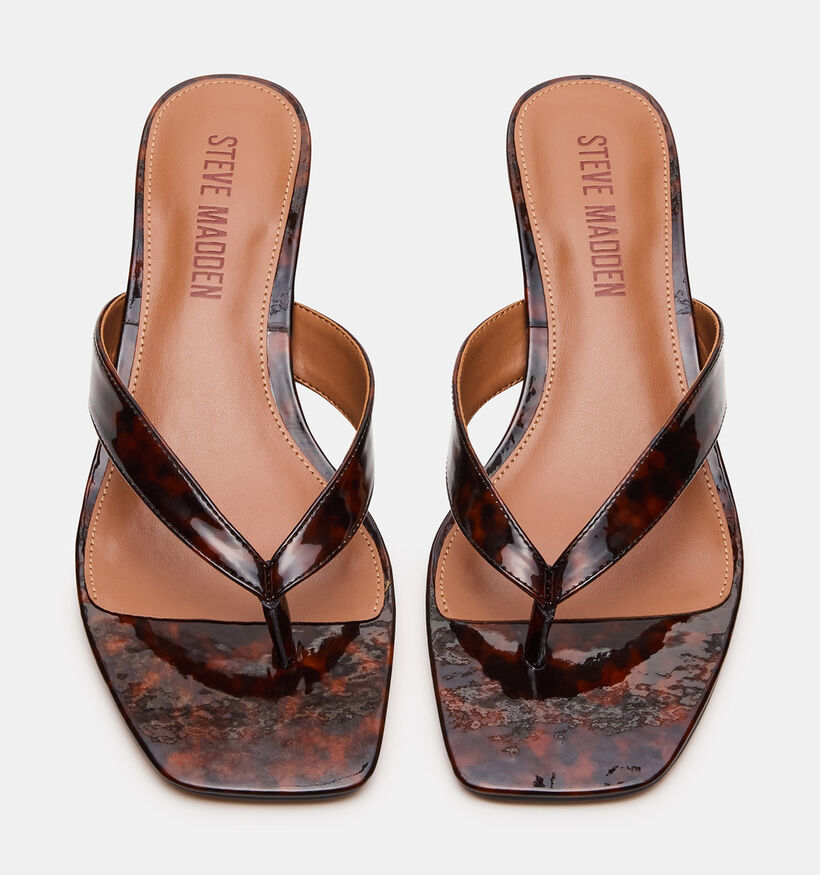 Steve Madden Tracie Donkerbruine Slippers met hak voor dames (372095)