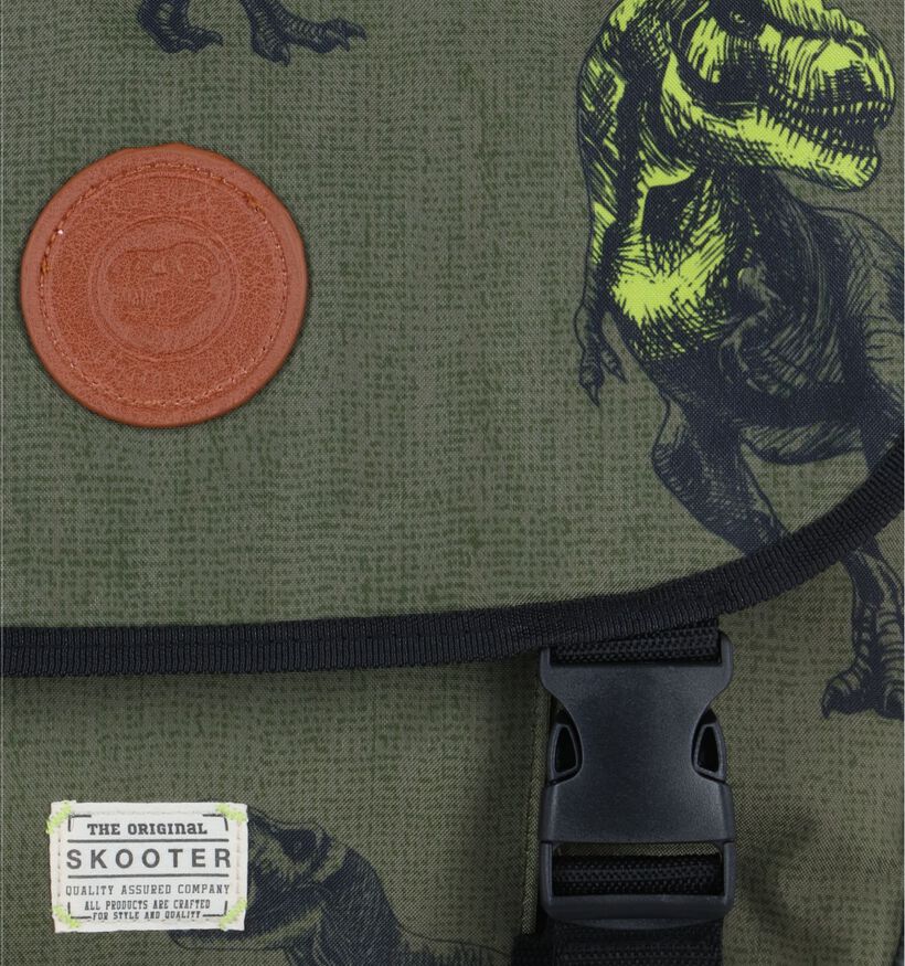 Skooter Groene Boekentas met dino's voor jongens (329143)
