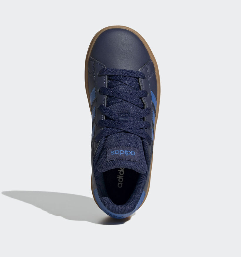 adidas Grand Court 2.0 Baskets en Bleu pour filles, garçons (365438) - pour semelles orthopédiques