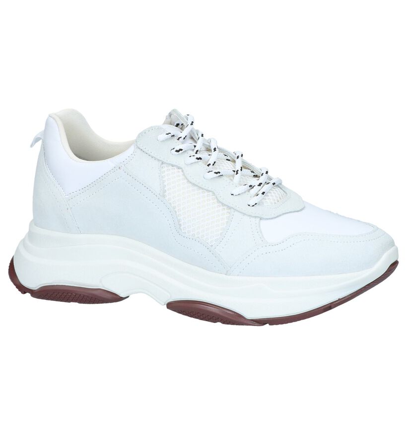 Witte Nineties Sneakers Youh! in leer (251375)