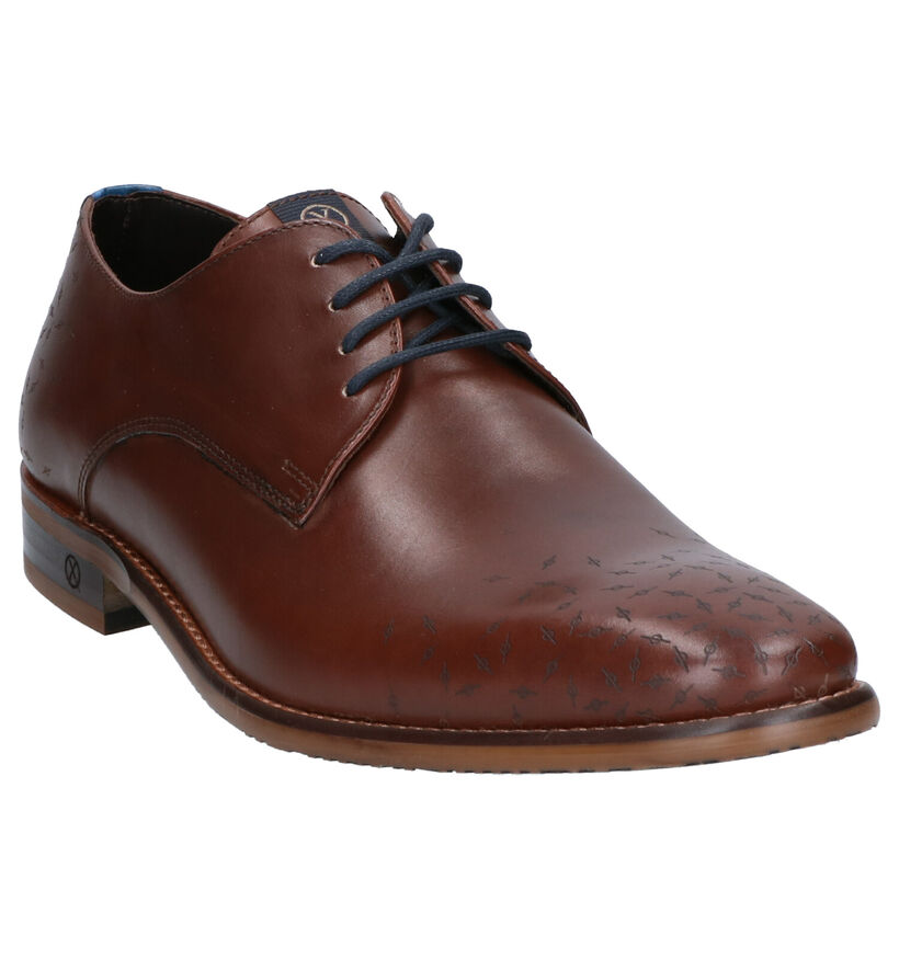 Ambiorix Derril Zwarte Geklede Veterschoenen in leer (259361)