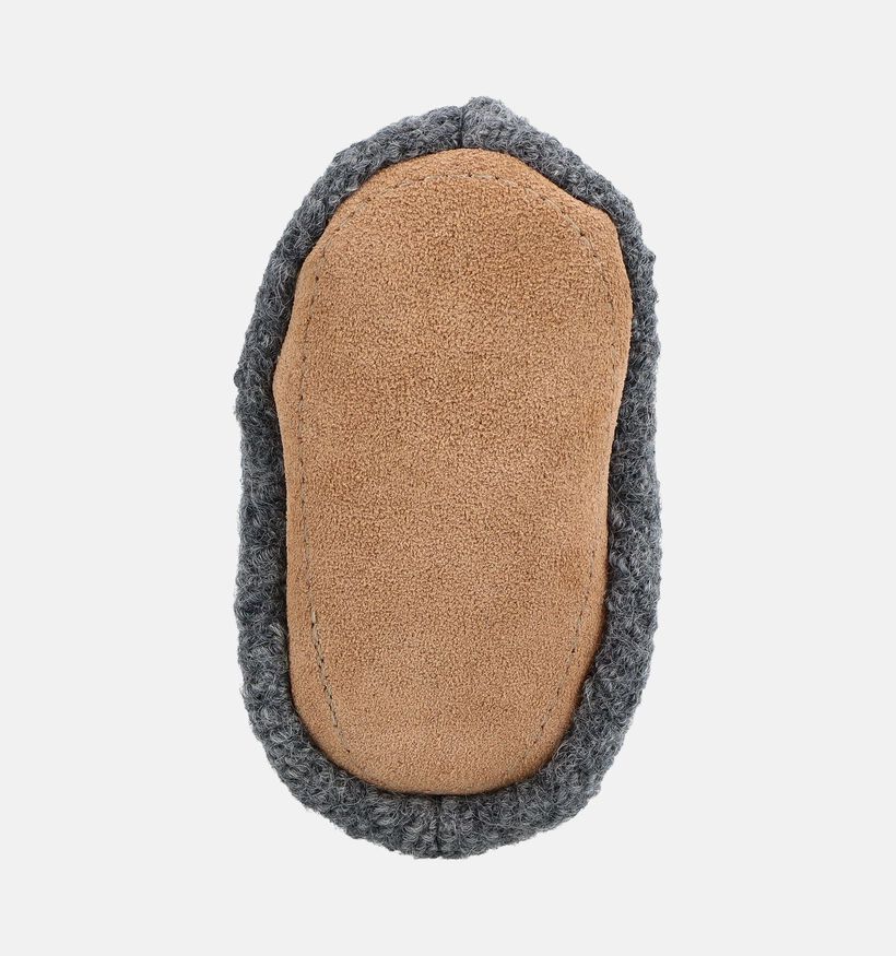 Bergstein Cozy Baby Grijze Gesloten Babypantoffels voor jongens (381300)