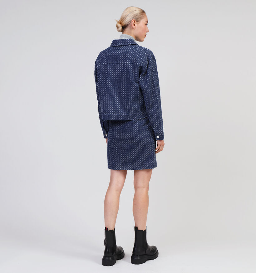 Vila Silver Manteau court en Bleu pour femmes (348766)