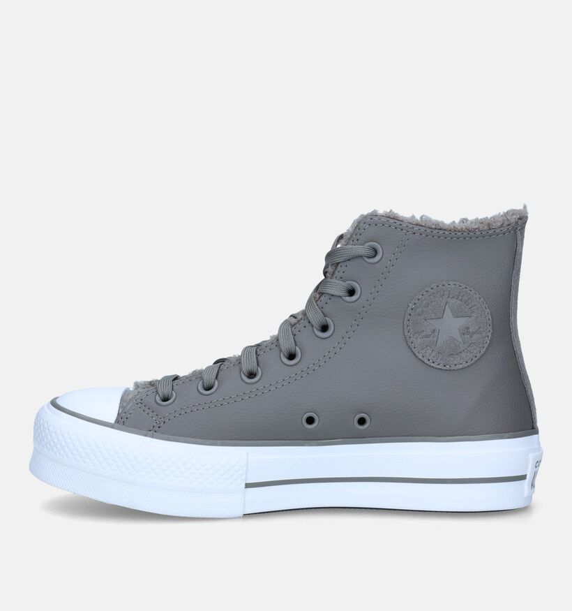 Converse CT All Star Lift Platform Baskets en Gris pour femmes (332817)