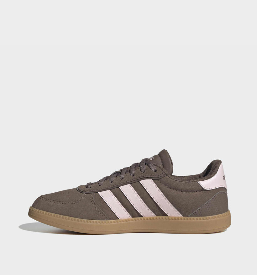 adidas Breaknet Sleek Baskets en Marron/Rose pour femmes (372851) - pour semelles orthop&eacute;diques