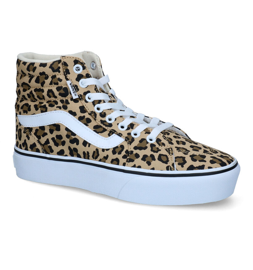 Vans Filmore Hi Platform Zwarte Sneakers in kunstleer (312595)