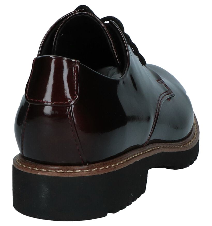 Marco Tozzi Chaussures à lacets en Bordeaux en simili cuir (226304)