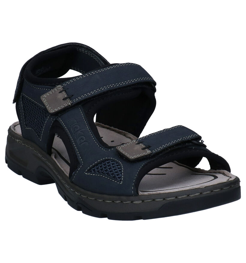 Rieker Sandales en Bleu foncé en simili cuir (288378)