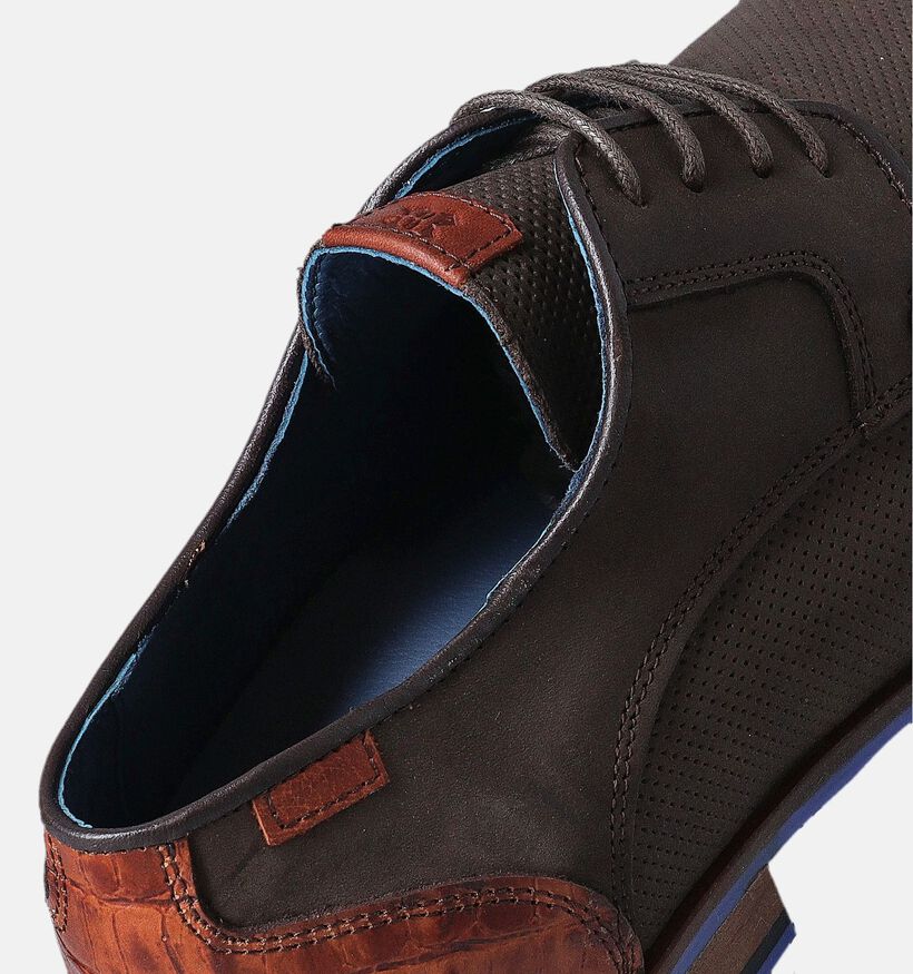 Berkelmans Chaussures classiques en Brun foncé pour hommes (357854) - pour semelles orthopédiques