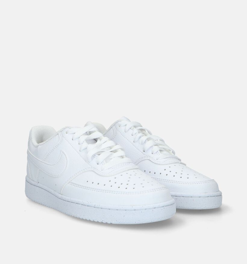 Nike Court Vision Low Next Nature Baskets en Blanc pour femmes (332405)