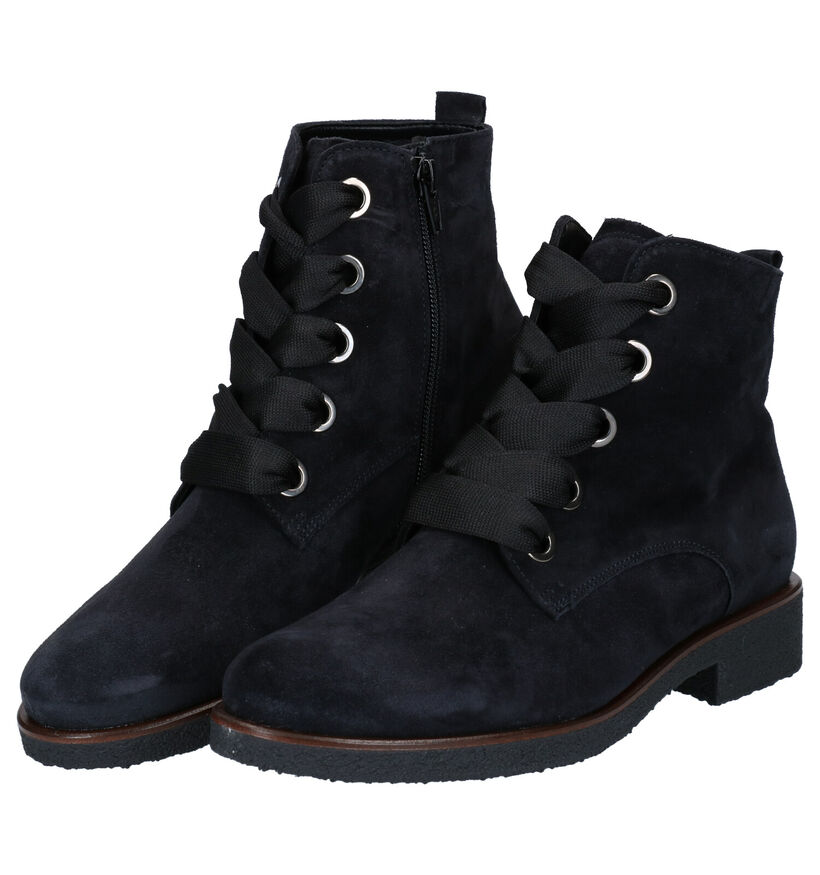 Gabor Bottines à lacets en Vert kaki en nubuck (282301)