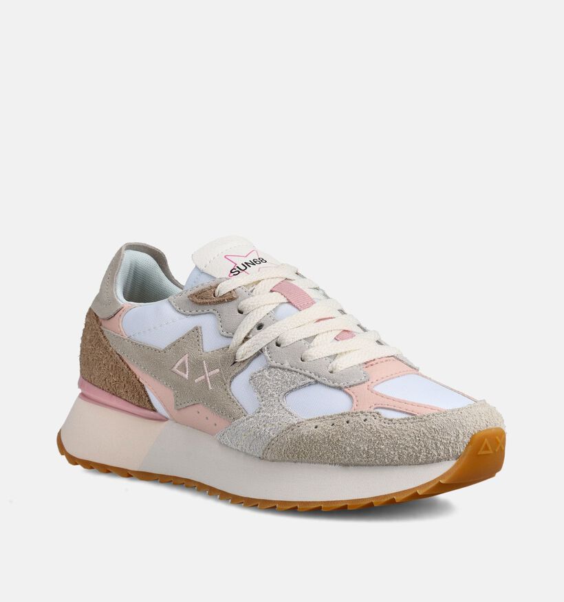 Sun68 Stargirl Beige Sneakers voor dames (368725) - geschikt voor steunzolen