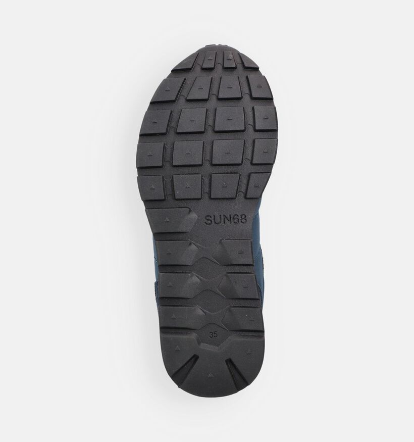 Sun68 Tom Blauwe Lage Sneakers voor jongens, meisjes (369061) - geschikt voor steunzolen