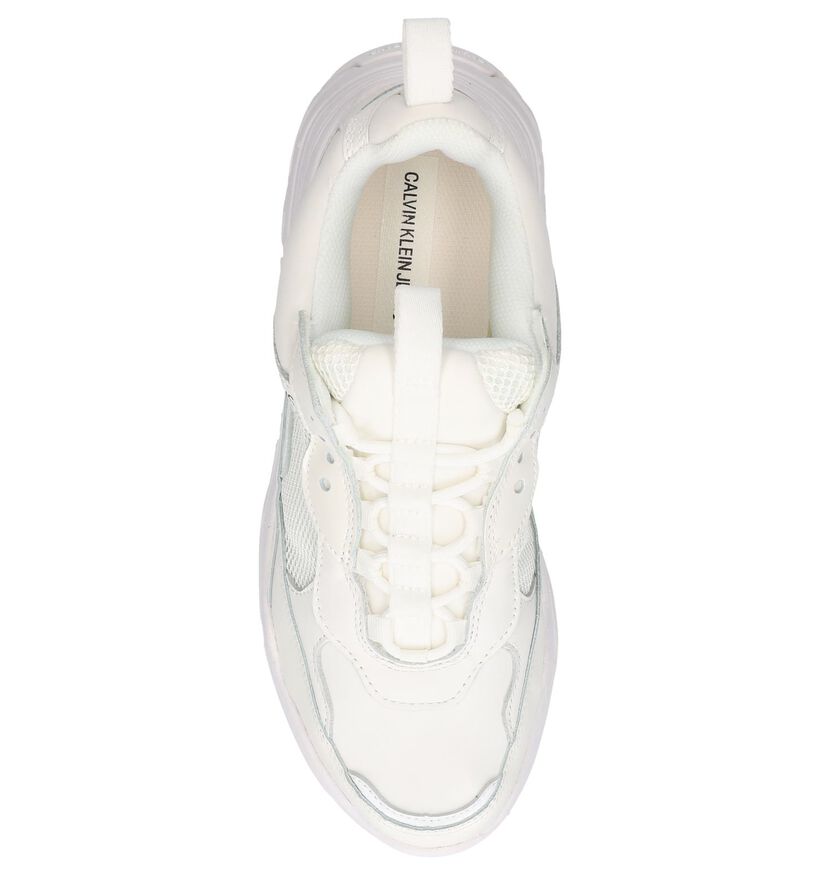 Witte Nineties Sneakers Calvin Klein Marvin in kunstleer (249154)