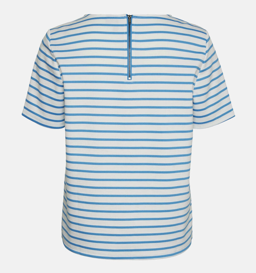 Vero Moda Abby T-shirt rayé en Blanc pour femmes (352197)