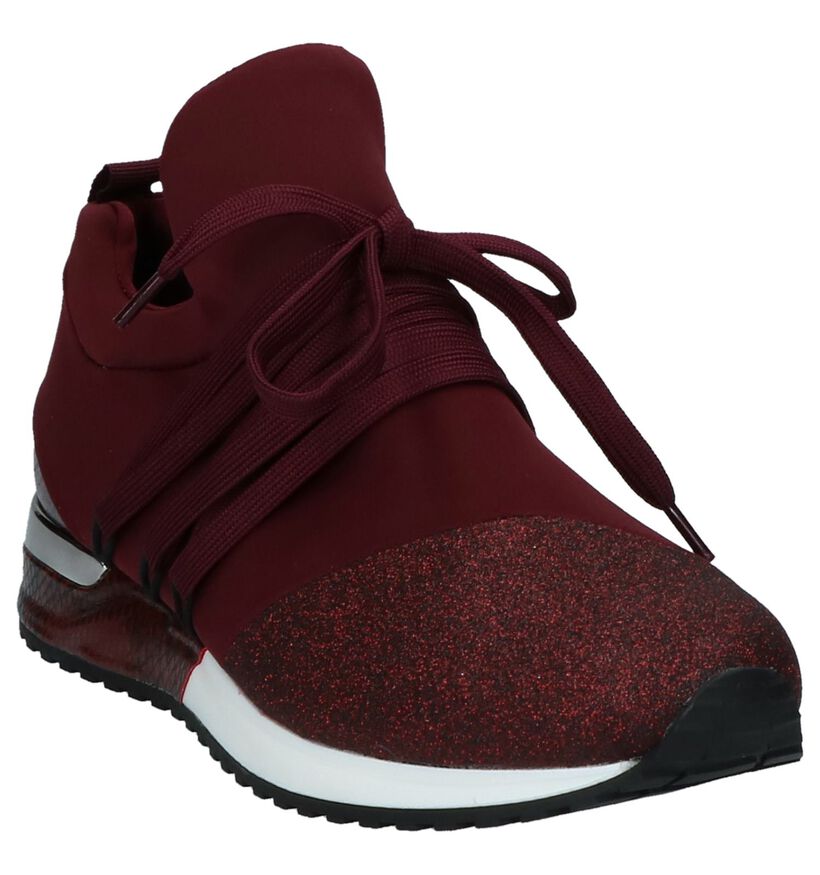La Strada Baskets slip-on en Bordeaux en textile (229889)