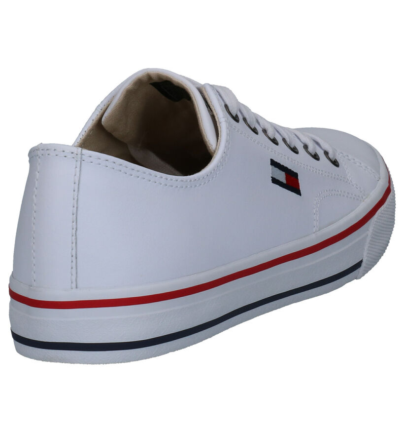 Tommy Hilfiger Leather City Baskets en Blanc en cuir (264954)