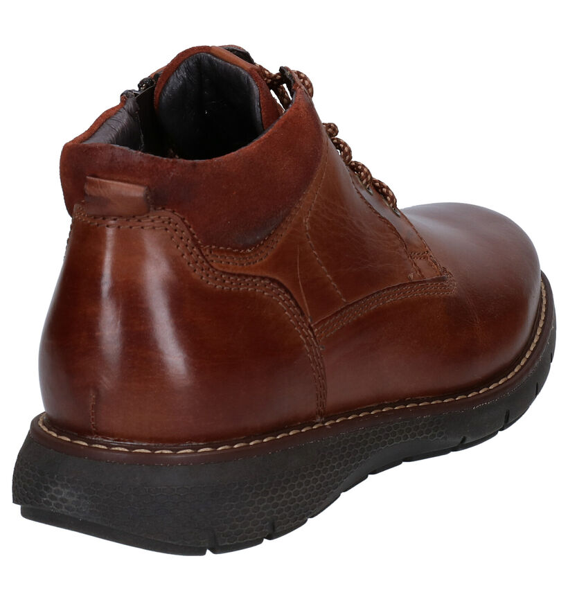 Borgo Sport Chaussures Habillées en Cognac en cuir (278501)