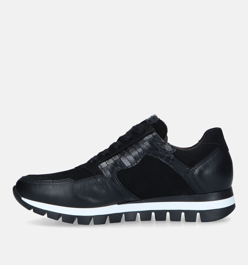 Gabor OptiFit Zwarte Sneakers voor dames (328206) - geschikt voor steunzolen