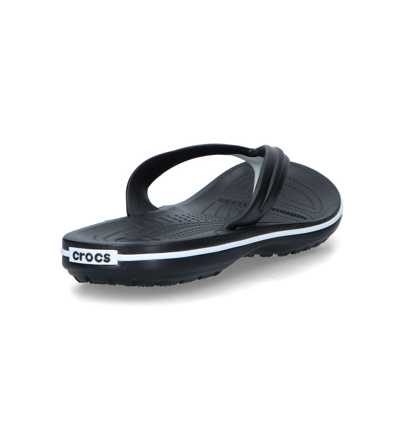 Crocs Crocband Flip Zwarte Teenslippers in kunststof (324171)