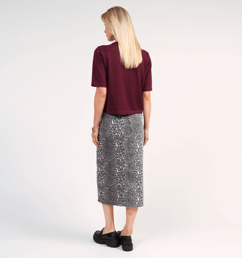 Vero Moda T-shirts Blauw/Bordeaux