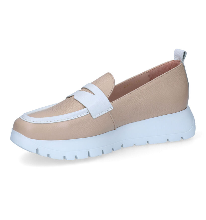 Wonders Beige Mocassins in leer (309627)