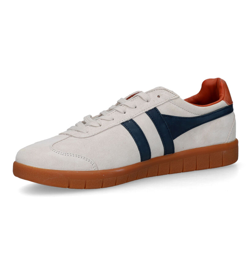 Gola Hurricane Suede Baskets en Bleu pour hommes (336320) - pour semelles orthopédiques