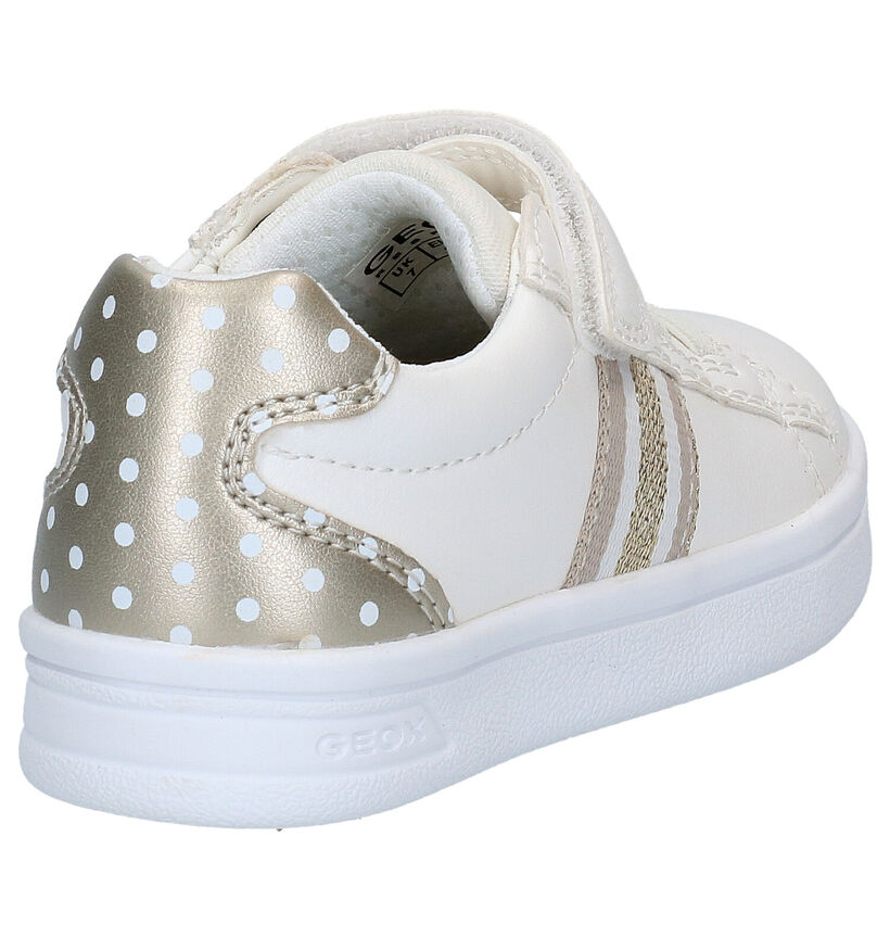 Geox DJ Rock Chaussures à velcro en Blanc en simili cuir (286929)