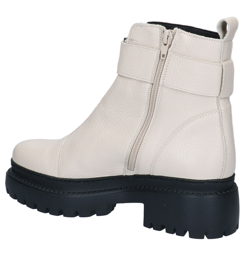 KMB Ecru Boots in leer (298925)