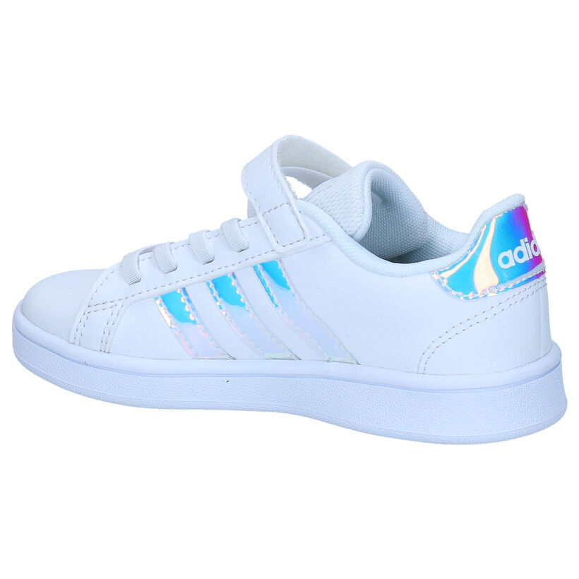 adidas Grand Court C Witte Sneakers voor meisjes (314611) - geschikt voor steunzolen