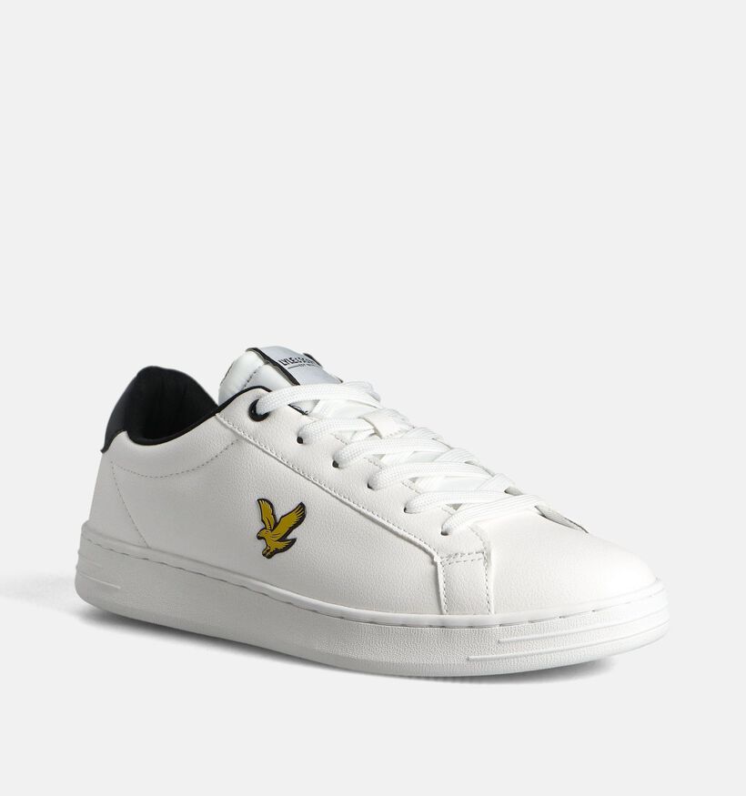 Lyle & Scott Elgin Witte Sneakers voor heren (354480) - geschikt voor steunzolen