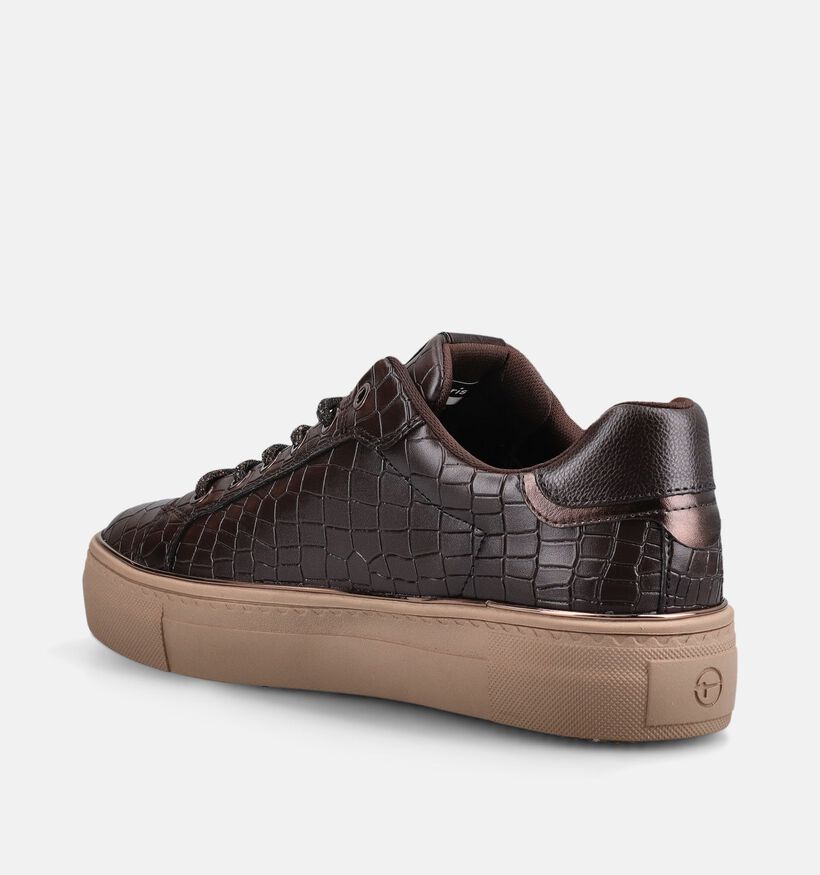 Tamaris Baskets en Brun fonc&eacute; pour femmes (376688) - pour semelles orthop&eacute;diques