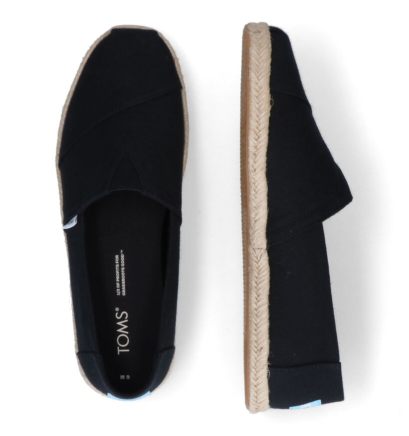 Toms Alpargata Rope Espadrilles en Noir en textile (308264)