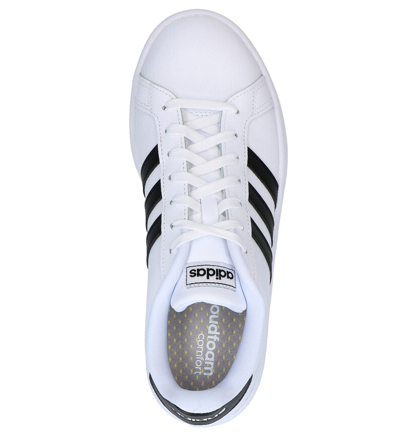 adidas Grand Court Witte Sneakers in kunstleer (284594)