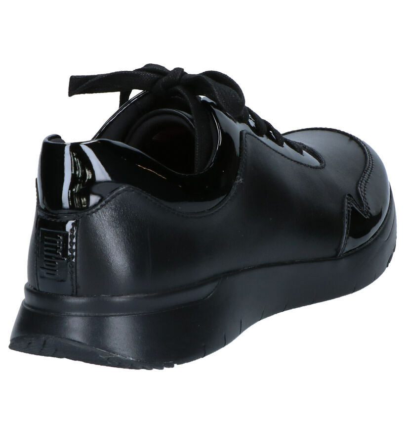 FitFlop Ida Flex Sneakers en Noir en cuir (256039)