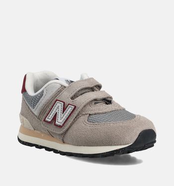 New Balance 574 Low Sneakers Arid Stone/ Monarch Burgundy