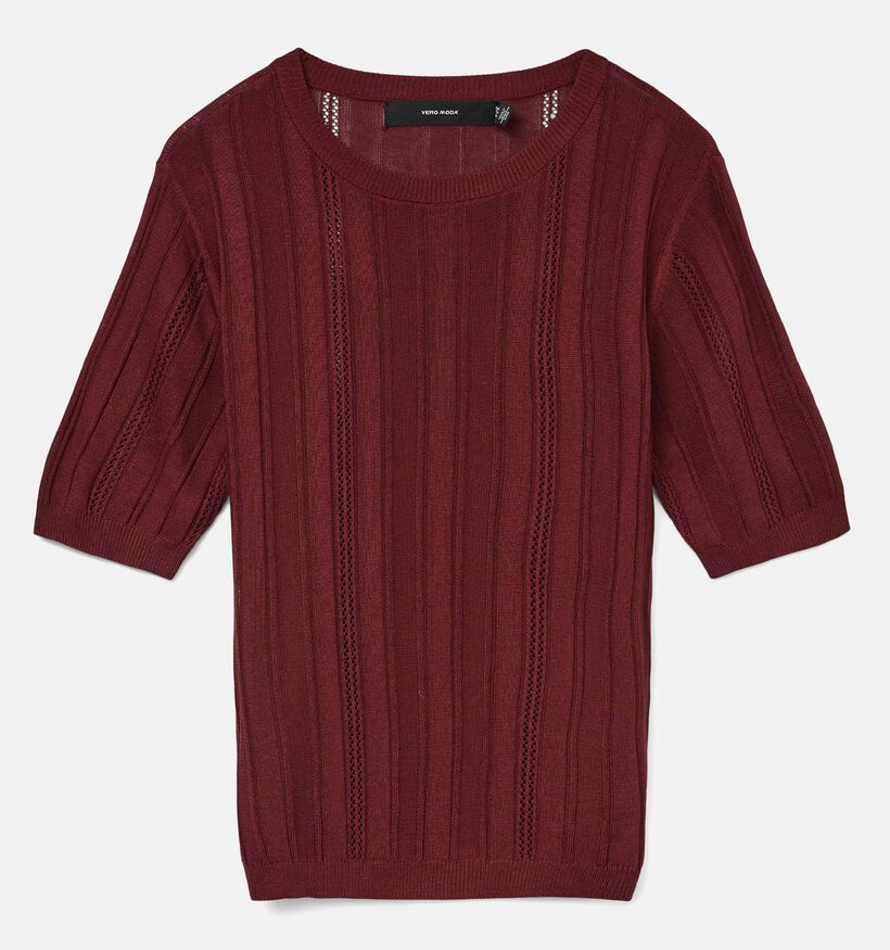 Vero Moda Mindy Bordeaux T-shirt voor dames (361246)