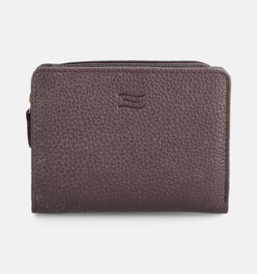 Crinkles Bordeaux Portemonnee met Rits voor dames (381748)
