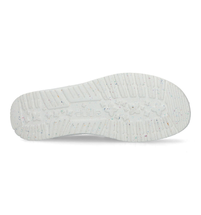 HEYDUDE Wendy Natural Witte Instappers voor dames (324435) - geschikt voor steunzolen